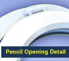 Pencil Opening Round Window