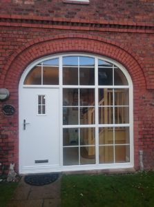 Composite Door and Arched Windows Combined example