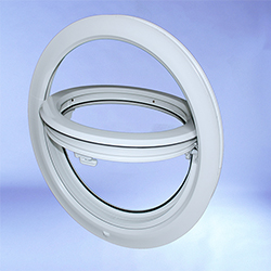 Circular Windows Half Open Pivot