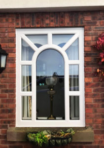 Arched window after being fitted by ArcOframe