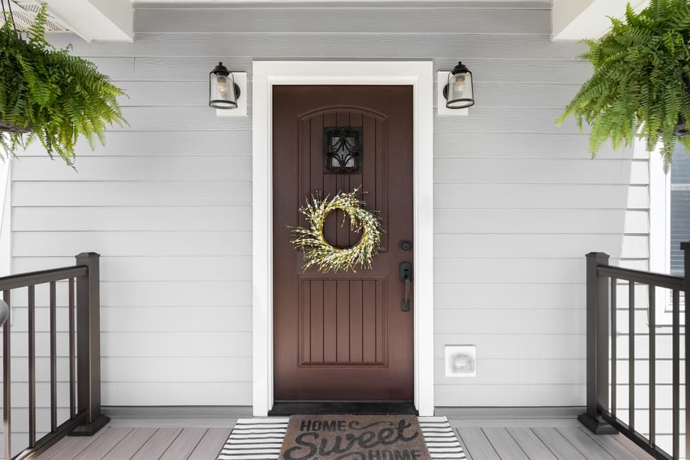 Brown composite door